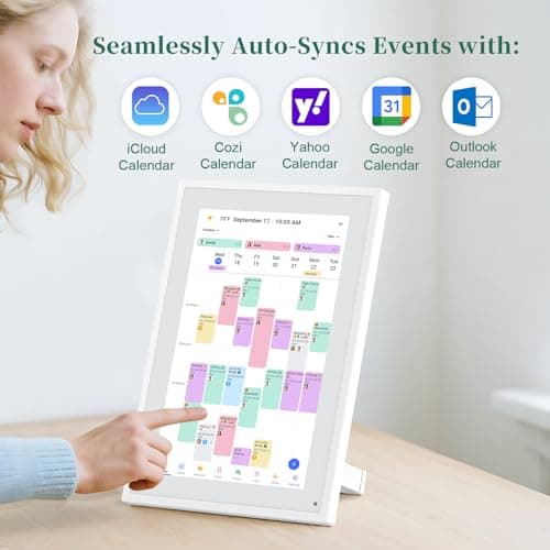 Smart Digital Calendar, 10.1" HD Smart Touch Screen Home Interactive Electron Calender WiFi Planner,Meal Schedule, Duty Chart,Achievement Rewards- Built-in Digital Photo Frame Function 4