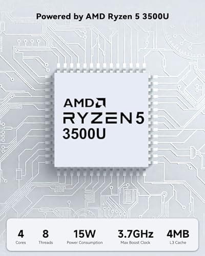 NIMO 15.6'' IPS FHD-Laptop, AMD Ryzen 5, 16GB RAM 512GB SSD (Beat i5-1135G7, 4 Cores Up to 3.7GHz) Student Computer with 2 Years Warranty, 65W Type-C, Fingerprint, Backlit Keyboa d, BT5.2, Numpad 2