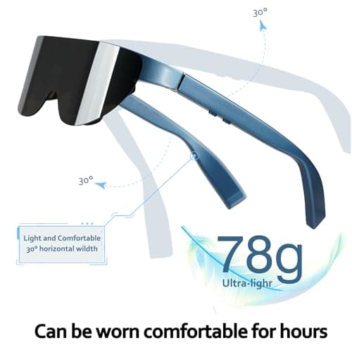 AR/XR Glasses-VILINE Smart Glasses for Gaming Headset Video Display Glasses Myopia Adjustment 1800 Brightness Sunglasses,FHD Adapted for PC/Android/iOS/PS5/Xbox/Steamdeck/Consoles 4