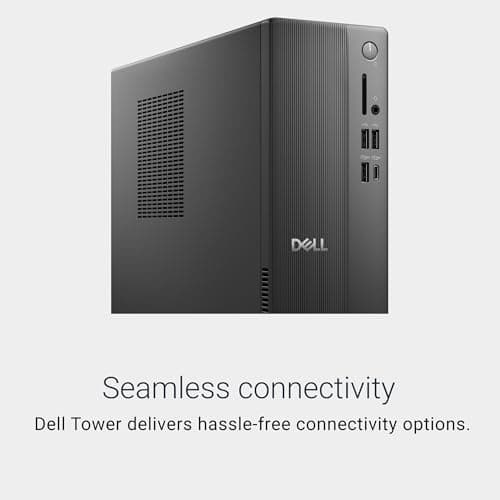 Dell Slim Desktop ECS1250 - Intel Core Ultra 5-225 Processor, Intel UHD Graphics, 16GB DDR5 5600MT/s Memory, 512GB M.2 SSD, 3.0 SD Card Reader, Dell Wired Keyboard and Mouse, Basic Onsite Service 2