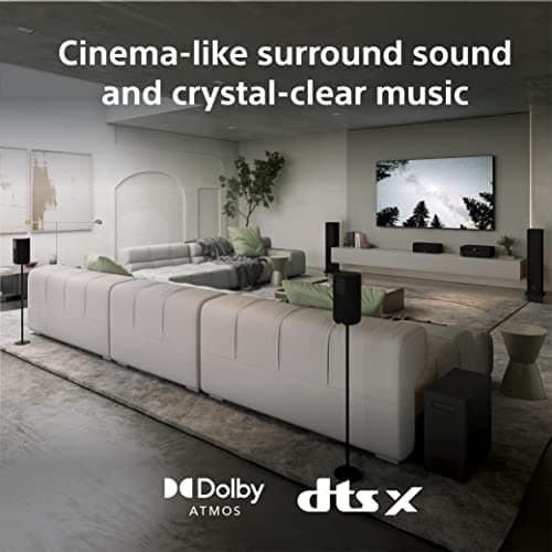 Sony STR-AN1000 7.2 CH Surround Sound Home Theater 8K A/V Receiver: Dolby Atmos, DTS:X, Digital Cinema Auto Calibration IX, Bluetooth, WiFi, Google Chromecast, Spotify connect, Apple AirPlay, HDMI 2.1 4