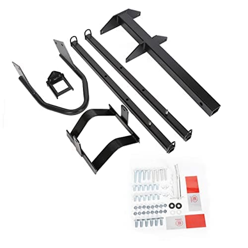 ECOTRIC 600LBS Black Motorcycle Carrier Mount Dirt Bike Rack Hitch Hauler |with Loading Ramp| Superior Heavy Duty (You Will Receive Two Packages for This Item) 5