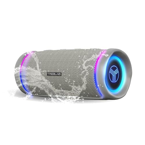 TREBLAB HD77 Bluetooth Speaker - Powerful 360° Sound with Impactful Bass, 30W Portable Wireless Audio, 20H Battery, IPX7 Waterproof, TWS Stereo, Shockproof Design for Outdoor, Beach, Pool, Jobsite