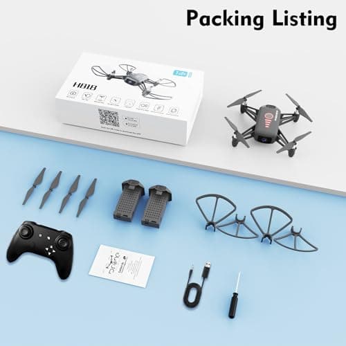 Drone with Camera for Kids 8-12 and Adults 1080P HD Mini FPV Drones with Headless Mode, 360°Flip, One-Key Take Off/Landing, Altitude Hold, Gestures Selfie, Gravity Control, 3 Speed Mode, Drone Gift Toys for Boys, Girls, Beginner Grey 5
