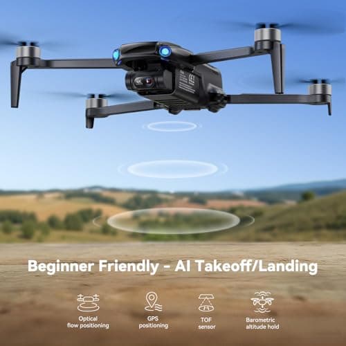 Ruko U11MINI 4K, Drones with Camera for Adults 4K Video 8K Photo, Under 249g, 3-Axis Gimbal EIS, 20000ft FPV Transmission, AI Takeoff/Landing, Auto Return, GPS with Beeper, Beginner (96-Min Flight) 4