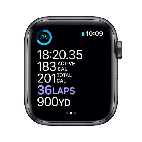 Apple Watch Series 6 (GPS, 44mm) - Space Gray Aluminum Case with Black Sport Band (Renewed) 5