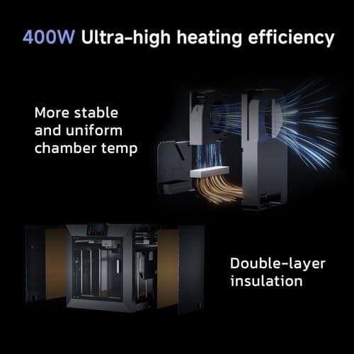 QIDI PLUS4 3D Printer, Max 600mm/s High-Speed Printing, 65℃ Chamber Heat, Fully Auto Leveling, 370°C Direct Extruder with Integrated Nozzle, Support PPS-CF Filaments, Large Print Size 12"x12"x11" 3