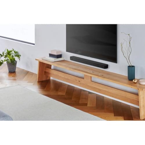Sony S100F 2.0ch Soundbar with Bass Reflex Speaker, Integrated Tweeter and Bluetooth, (HTS100F), easy setup, compact, home office use with clear sound black 5