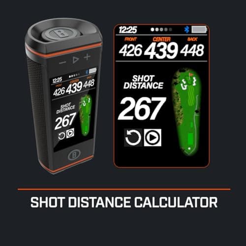 Bushnell Wingman HD Golf GPS Speaker Bundle - 3.5” Color HD Touchscreen, 360 Audio, 2 x 10 Watt Speakers, BITE Mount with PlayBetter Protective Wingman Pouch 5