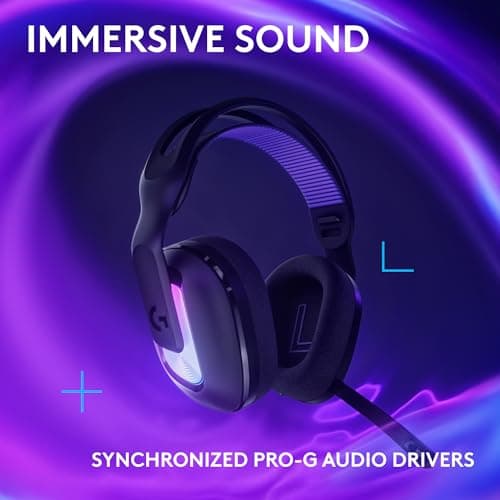 Logitech G522 Lightspeed Wireless Gaming Headset, LIGHTSYNC RGB, Full Bandwidth Mic & Advanced Synchronized Audio, Tri-Connectivity with Lightspeed, Bluetooth, USB-A to USB-C for PC - Black 4
