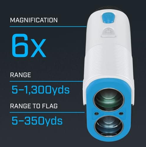 Bushnell Golf A1‑Slope Laser Rangefinder – Ultra‑Compact 6× Magnification, USB‑C Rechargeable, Pinseeker JOLT, Slope On/Off 4