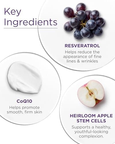 Andalou Naturals Age Defying Resveratrol Q10 Night Repair Cream - Anti-Wrinkle Moisturizer to Hydrate & Smooth - CoQ10 & Resveratrol for Dry Skin - 1.7 oz 4