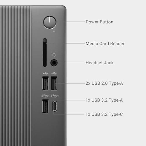 Dell Tower Desktop Computer Ect1250 for Business, Intel Core Ultra 5 225 (Up to 4.9GHz), Intel UHD Graphics, 32GB DDR5 5600MT/s, 1TB SSD, Wi-Fi 6, Windows 11 Pro 4