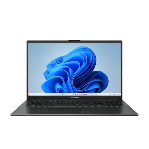 ASUS Vivobook Go 15.6” FHD Slim Laptop, AMD Ryzen 3 7320U Quad Core Processor, 8GB DDR5 RAM, 256GB SSD, Windows 11 Home, Fast Charging, Webcam Shield, Military Grade Durability, Black, E1504FA-AB34