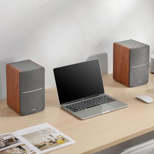 Edifier R1280T Powered Bookshelf Speakers - 2.0 Active Near Field Studio Monitor Speaker - Wooden Enclosure - 42 Watts RMS Power 5