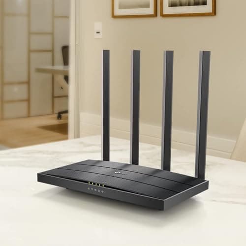 TP-Link AC1200 Gigabit WiFi Router (Archer A6) - Dual Band MU-MIMO Wireless Internet Router, 4 x Antennas, OneMesh and AP Mode, Long Range Coverage 4