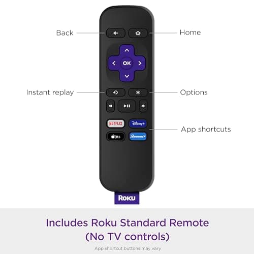 Roku Express | HD Roku Streaming Device with Standard Remote (no TV controls), Free & Live TV 4