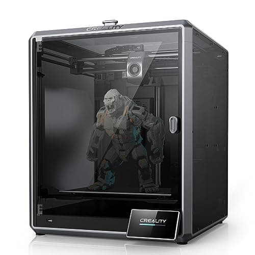 Creality K1 MAX 3D Printer Upgrade with 600mm/s Printing Speed 300°C High-Temperature Nozzle Direct Extruder Hands-Free Auto Leveling Dual Z Axes Stable Cube Frame 11.81x11.81x11.81inch