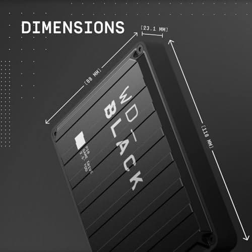 WD_Black 6TB P10 Game Drive, Portable External Hard Drive, Works with PlayStation, Xbox, & PC - WDBZ7D0060BBK-WESN 3
