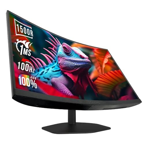 Sceptre New Curved 27-inch Gaming Monitor 1500R 100Hz HDMI X2 DisplayPort 1ms 100% sRGB, Build-in Speakers Machine Black 2025 (C275W-FW100T Series)