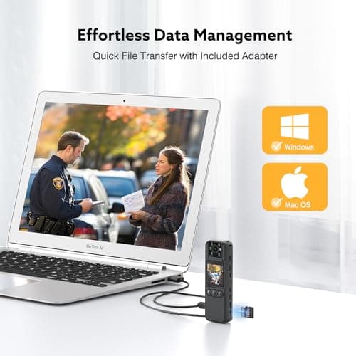 Z11 4K Body Camera with Audio and Video Recording, 128GB Small Body Cam with 180° Rotating Lens, 6HR Battery & Night Vision, Wearable Camera for Pet, Home, Office, Security Police Law Enforcement 6