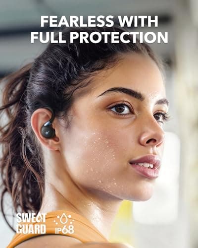Soundcore Sport X20 by Anker, True-Wireless Workout Earbuds, Rotatable and Extendable Ear Hooks, Noise Cancelling, Deep Bass, IP68 Waterproof, Sweatproof, Dustproof, 48H Play, Sport Earbuds for Gym 5