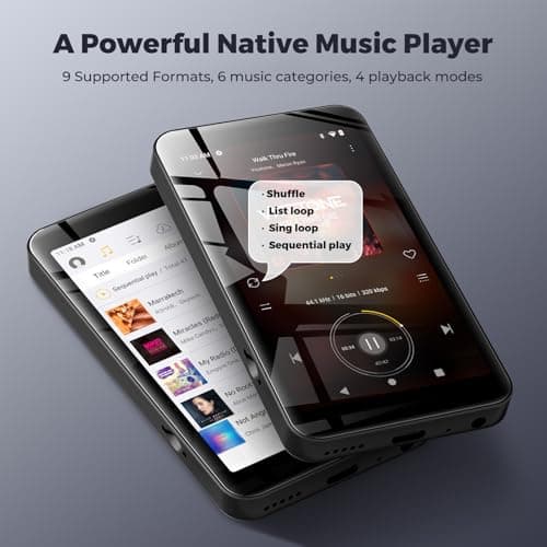 160GB innioasis MP3 Player with Bluetooth and WiFi, MP3 Player with Spotify, Spotify Kids, Pandora, Play Store, Parental Manager App, Calm, 4" HD Full Touch Screen MP4 Music Player for Kids (Black) 5