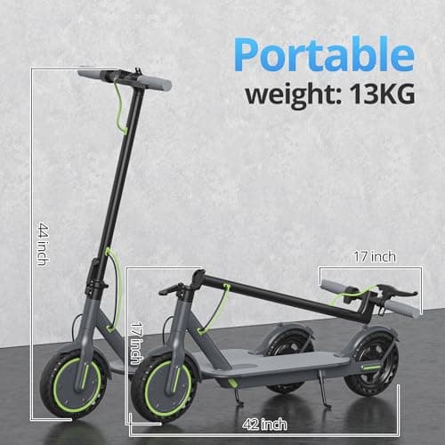Roinside Electric Scooter for Adults - 8.5" Solid Tires, 350W Motor, Up to 19 MPH and 15 Miles Long-Range Commuting Folding E-Scooter with Dual Braking System and Smart App 4