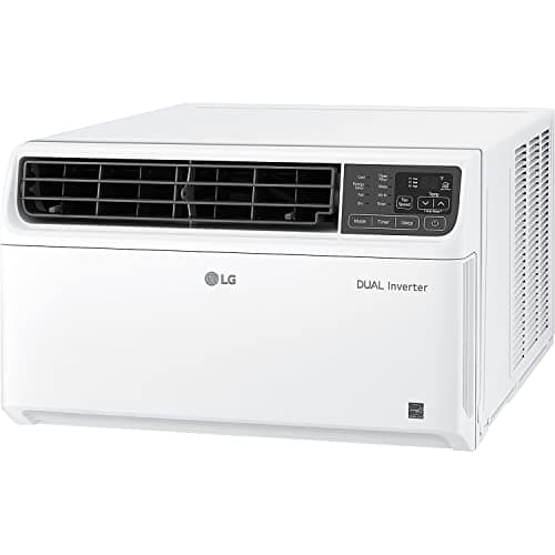 LG 23,500 BTU Dual Inverter Smart Window Air Conditioner, 230V, Air Conditioner Cools Rooms up to 1,440 Sq. Ft., Ultra Quiet Operation, with LG ThinQ, Amazon Alexa & Hey Google, White