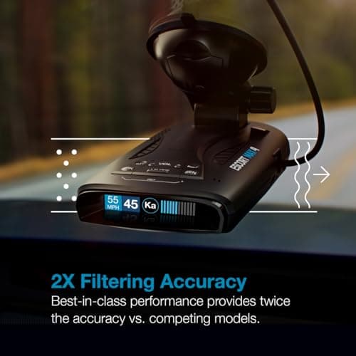 Bundle of Escort MAX 4 Radar Detector + Escort USB-C to RJ11 Radar Power Cord 2