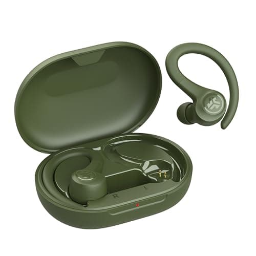 JLab Go Sport+ Wireless Workout Earbuds Featuring C3 Clear Calling, Secure Earhook Sport Design, 35+ Hour Bluetooth Playtime, and 3 EQ Sound Settings (Green) 5