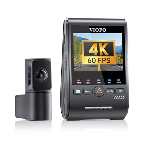 VIOFO A329S 4K 60FPS Dash Cam Front and Rear, 4K+2K Dual Dash Camera for Cars, Power Saving Parking Mode, Wi-Fi 6 App Control, Dual STARVIS 2 Sensors, Supports up to 4TB SSD or 512GB microSD Card