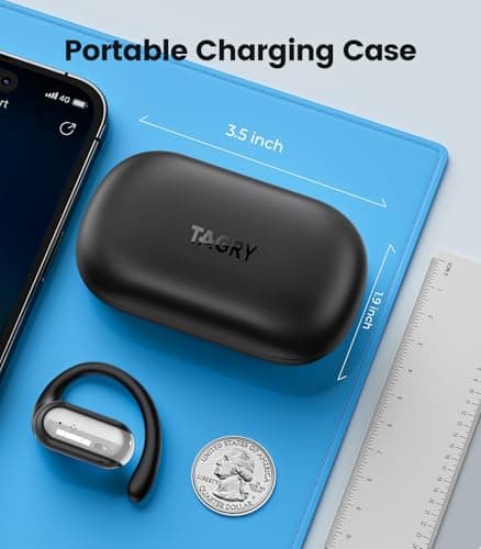 AI Translation Earbuds Real Time 164 Languages Translator Ear Buds Audifonos Traductores Inglés Español 4-in-1 Wireless Headphones Bluetooth Earphones for Travel Business Meeting Learning Black 5