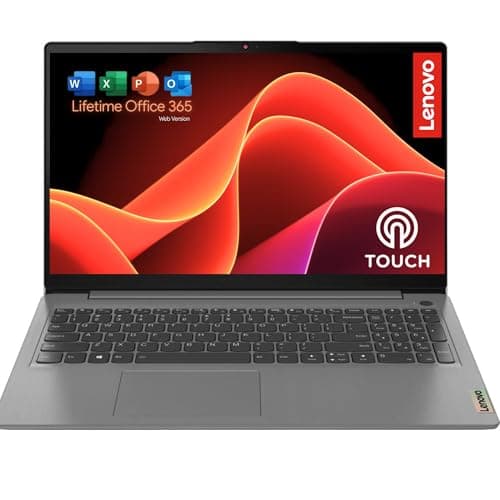 Lenovo Touchscreen Laptop with Lifetime Office 365 for The Web - IdeaPad 3i - Intel Core i3 Processor - 15.6“ Full HD - 8GB RAM - 256GB SSD - Bluetooth - Webcam - Windows 11 no Mouse