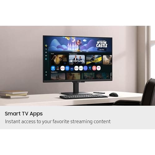 Samsung 27-Inch M5 (M50F) Series FHD Smart Monitor with Streaming TV, Speakers, HDR10, Gaming Hub, Multiple Ports, Workout Tracker, Vision Accessibility Tools, Black, LS27FM502ENXZA 5