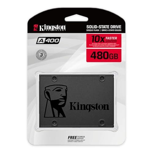 Kingston 480GB A400 SATA 3 2.5" Internal SSD SA400S37/480G - HDD Replacement for Increase Performance 3