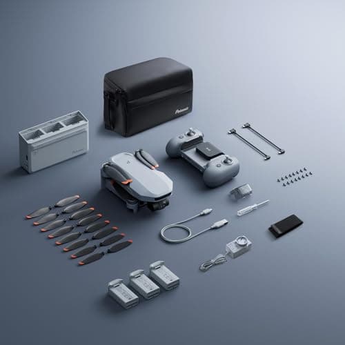 Potensic ATOM 2 Drone with Camera for Adults 4K Video, 8K Photo, Under 249g, 3-Axis Gimbal, 10KM Transmission, AI Track, Vertical Shooting, AI Night Shot, QuickShots, Fly More Combo (96-Min Flight) 4