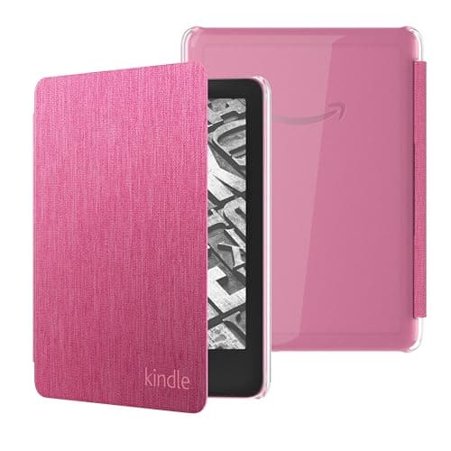 All-New, Clear back case for Kindle Paperwhite (2024 Release) and Kindle Colorsoft - Fabric