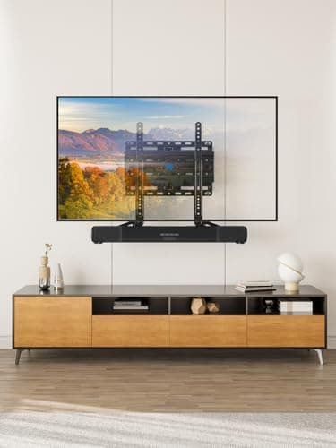 Mounting Dream Soundbar Mount Bracket for Mounting Above or Under TV Fits Most of Sound Bars Up to 15 Lbs, with Detachable Long Extension Plates MD5420 2