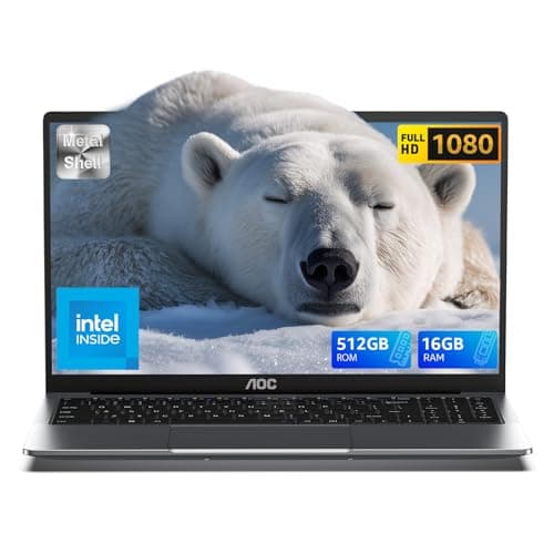 KAIGERR Laptop, 15.6-inch Laptop, 2025 Laptop Computer, 16GB RAM 512GB NVMe SSD, Intel N150 Processor(Up to 3.6GHz), Windows 11 Pro, 1080 FHD Display for Business & Students, 5000Mah Battery, Wi-Fi