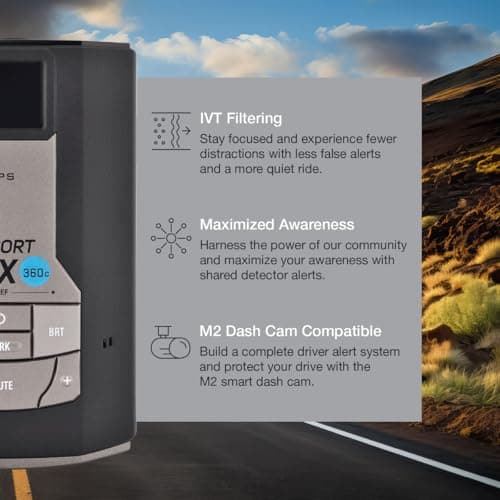 Escort MAX 360c Radar Detector with Extra Mount & OBDII Cord Bundle 4