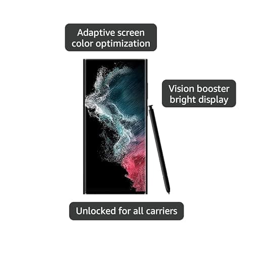 Samsung Galaxy S22 Ultra 5G, US Version, 128GB, Black - Unlocked (Renewed) 4