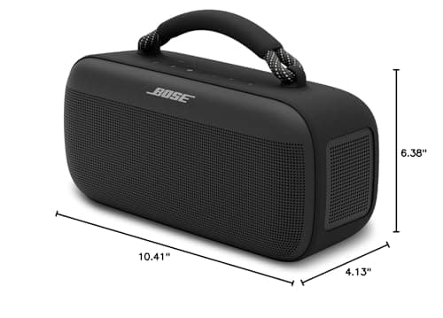 Bose SoundLink Max Bluetooth Speaker - Portable Wireless Party Speaker, IP67 Waterproof, Rope Handle, Up to 20 Hours of Playtime, USB-C, Built-in 3.5mm AUX Input, Black 5