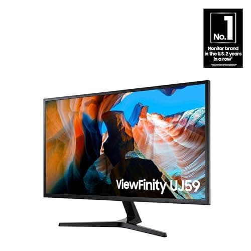 SAMSUNG 32" UJ59 Series 4K UHD (3840x2160) Computer Monitor,VA Panel, HDMI, Display Port, Eye Saver/Flicker Free Mode, FreeSync, LU32J590UQNXZA, Black 2