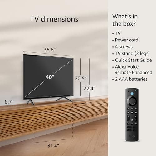 Amazon Fire TV 40" 2-Series, HD smart TV with Fire TV Alexa Voice Remote, stream live TV without cable 4