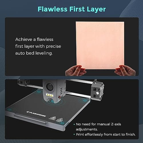 FLASHFORGE AD5M Pro 3D Printer 600mm/s High Speed & Precision, Full-Auto Calibration with 0.4&0.6mm Nozzle Bundle, CoreXY Structure & Auxiliary Chamber Cooling, ≤50 dB Quite Printing Camera Printers 3