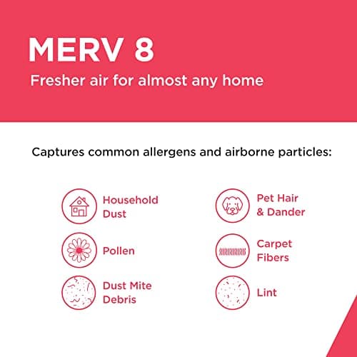 Frigidaire PureAir® 20x20x1 MERV 8 Allergen Electrostatic Pleated Air Conditioner HVAC AC Furnace Filters - 6 Pack (exact dimensions 19.81 X 19.81 X 0.81) 3