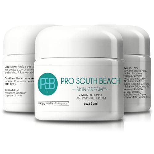 Pro South Beach Skin Cream - 2 Month Supply Anti Wrinkle Cream - Our Best Anti Aging Cream for Women - Anti Wrinkle Cream for Men - Anti Wrinkle Cream for Women - Day & Anti Wrinkle Night Cream 4
