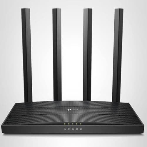 TP-Link AC1200 Gigabit WiFi Router (Archer A6) - Dual Band MU-MIMO Wireless Internet Router, 4 x Antennas, OneMesh and AP Mode, Long Range Coverage 5