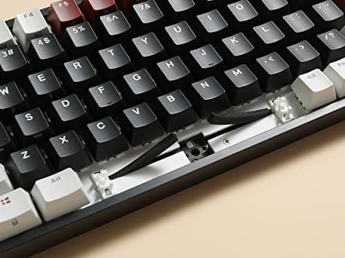 RK ROYAL KLUDGE RK84 RGB Limited Ed, 75% Triple Mode BT5.0/2.4G/USB-C Hot Swappable Mechanical Keyboard, 84 Keys Wireless Gaming Keyboard, RK Yellow Switch, Americano Black 5